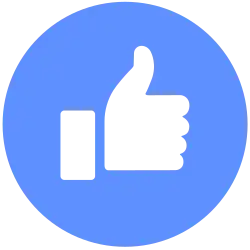 Graphique du bouton «&nbsp;J'aime&nbsp;» de Facebook.