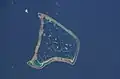 Image satellite de l'atoll.