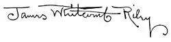 signature de James Whitcomb Riley
