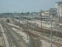 Vue générale des voies et quais de la gare