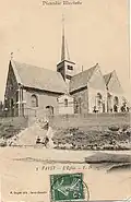 L'ancienne église de Fayet détruite en 1917.