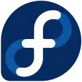 Variante du logo Fedora jusqu'en 2021
