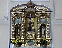 Retable « Christ déposé de la Croix par saint François » (XVIIe).