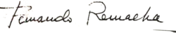 signature de Fernando Remacha