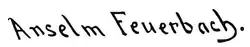 signature d'Anselm Feuerbach
