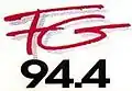 Logo de Radio FG indiquant l'ancienne fréquence parisienne 94.4 de 1990 à 1992