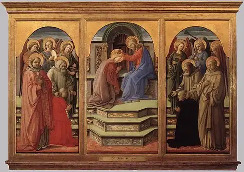 Triptyque Marsuppini, 1460,Rome, Musées du Vatican.