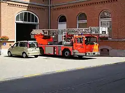 Auto-échelle à la caserne de l'Academiestraat en 2005