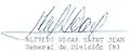 Signature de Alfredo Oscar Saint-Jean