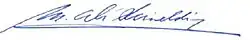 signature de Mohamed Alí Seineldín