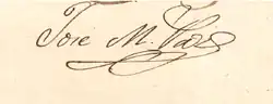 signature de José María Paz