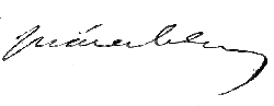 signature de Miguel Juárez Celman