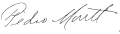 Signature de Pedro Montt