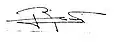 Signature de Rafael Ángel Calderón Fournier