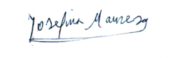signature de Josefina Manresa