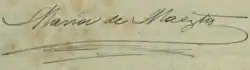 signature de María de Maeztu