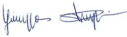 signature de Giuseppe Prinzi (céramiste)