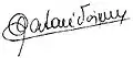 Signature de Tabaré Vázquez