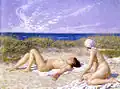 Bain de soleil dans les dunes (1916)