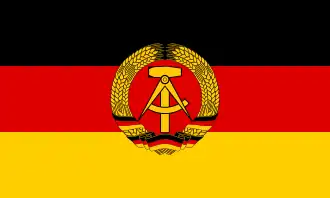 Drapeau de l'Allemagne de l'Est