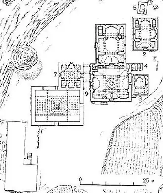 Plan du monastère