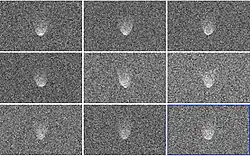 Mosaïque de vues radar du centre Goldstone le 29 août 2017