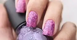 Un exemple de nail art