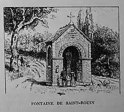 Fontaine Saint-Rouin en 1906.