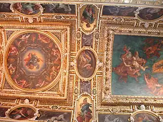 Le plafond de la chapelle de la Trinité, Fréminet, 1608-1619, Fontainebleau.