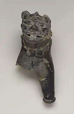 Partie antérieure d'un animal (terre cuite) de Mathura, IIIe&nbsp;siècle&nbsp;av. J.-C.