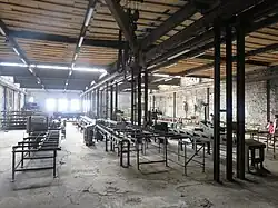 Atelier dans les forges.