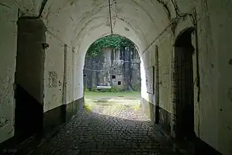 Couloir à l'intérieur du fort
