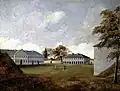 Fort Lennox, Isle-aux-Noix, QC, 1886, Henry Richard S. Bunnett, Peinture sur huile.