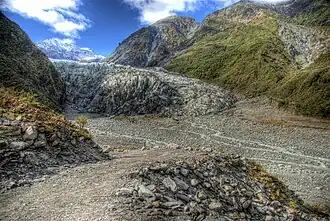 Vue du glacier.