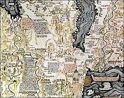 Une carte détaillée de la Palestine du 15e siècle