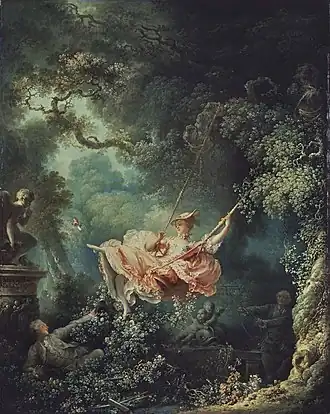 Les Hasards heureux de l'escarpolette (1767), Londres, Wallace Collection.
