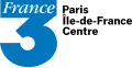 Logo de France 3 Paris Île-de-France Centre du 7 septembre 1992 au 7 janvier 2002.