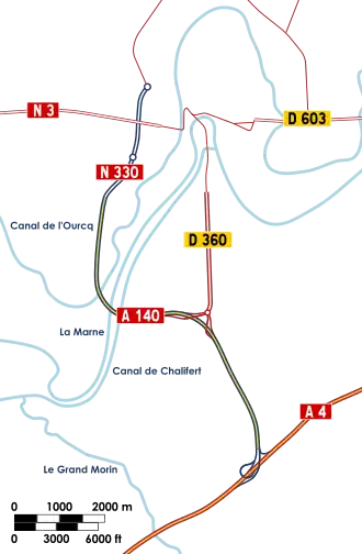 Carte de la route.