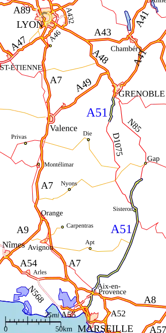 Carte de la route.