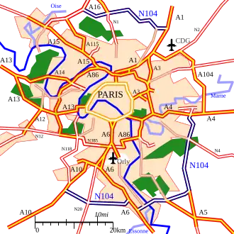 Carte de la route.