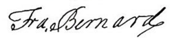 signature de Francis Bernard (administrateur colonial)
