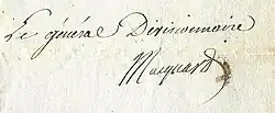 Signature de François Macquard