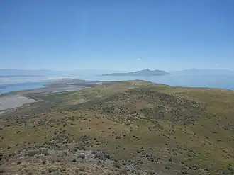 Vue de l'île du haut de Castle Rock