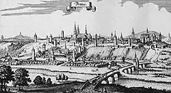 Fritzlar d’après la Topographia Hassiæ (1655).