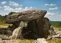 Dolmen de Pech Laglaire n°2 avant restauration