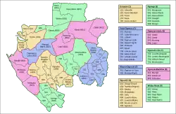 Départements du Gabon
