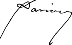 signature de Gabriel Davioud