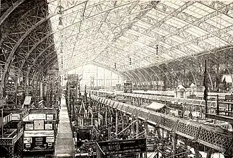 Intérieur de la galerie des Machines.