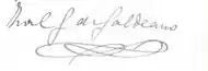 signature de Zoel García de Galdeano