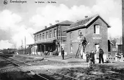 Voies, quais et bâtiment voyageurs vers 1900